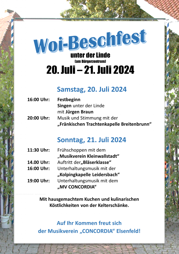 Woi-Beschfest 2024 @ Bürgerzentrum, Elsenfeld